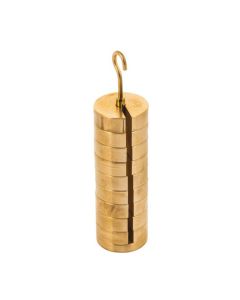 Slotted Set of Masses and Hanger, set of 9 weights, one hanger each of 100gm, total 1000gm