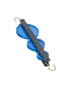 Eisco Labs Triple Long Pulley's - Plastic - Mounted in Metal Frame