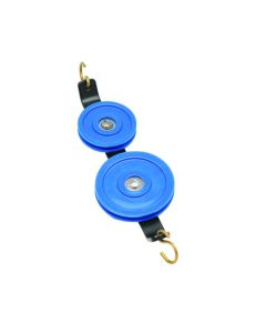 Eisco Labs Plastic Pulley, Low Friction, Double in Tandem, 38 and 50mm dia.