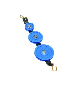 Eisco Labs Plastic Pulley, Low Friction, Triple in Tandem, 25, 38, 50mm dia.