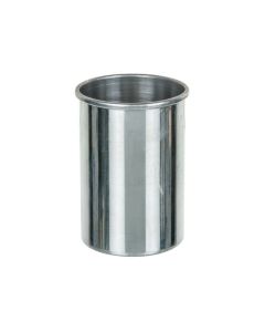 Aluminum Calorimeter Inner Vessel with Parallel Sides & Rolled Rim, 3" Tall, 2.1" Diameter - Eisco Labs