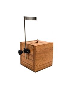 Calorimeter, Felt Pad Inside Polished Wooden Box, Brass Nickel Plated Thermometer Holder, Copper Stirrer - Eisco Labs