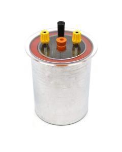 Premium 250mL Double Wall Electric Calorimeter with Transparent Lid, Stirrer, and 5 Watt Heating Coil - Eisco Labs