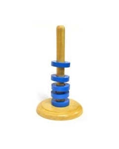 EISCO Floating Ring Magnet Set with Wooden Base