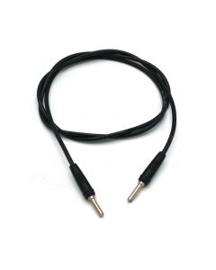 Black Double sided 4mm Connecting lead 1000mm (39.37") Single lead Eisco labs