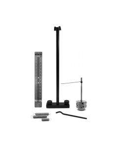 Hooke's Law Kit - Experiment Components Only - Useful in Studying Force, Extension & Elasticity - Springs, Masses, Aluminum Rod, Ruler & Support Rod - (No Base) - Visual Scientifics by Eisco