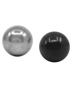 Replacement Balls, Set of 2 - Steel Ball (0.5") and Plastic Ball (0.43") - Visual Scientifics by Eisco