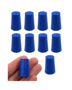 Solid blue ASTM neoprene stoppers: ASTM Size: #0 Bottom 13mm Top 17mm Length 25mm Made from long 
