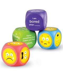 Emotion Cubes Set Of 4 (Questions And Emoji)