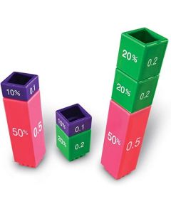 Fraction Tower® Equivalency Cubes 