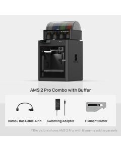 Bambu Lab P1S + AMS Pro 2 Combo Bundle with Filament Buffer (For Single AMS)