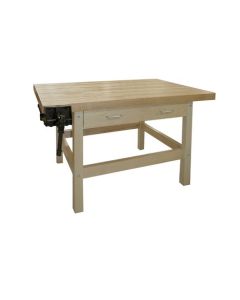 Hann G-22 Woodworking Bench With Two Storage Drawers and Two Vises 36 x 52