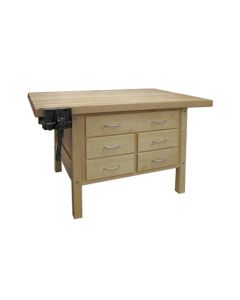 Hann G-44 Two Station Woodworking Bench With Ten Storage Drawers and Two Vises 36 x 52
