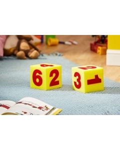 Giant Soft Foam Numeral Cubes, Set of 2 