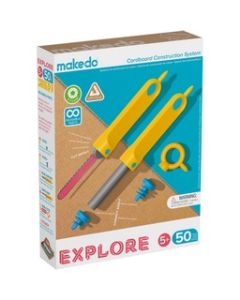 Makedo EXPLORE - 9.5x7.2x1.9in Box 50pc kit for 1-2 makers