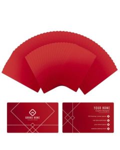 Metal Business Cards-Red (60 pcs)