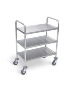 37"H Stainless Steel Cart - Three Shelves