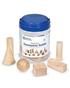 Wooden Geometric Solids, Set of 12