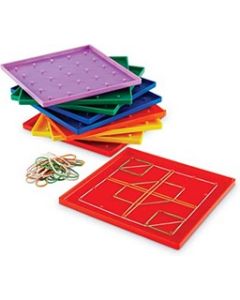 7¼" Assorted Geoboards, Set of 10 