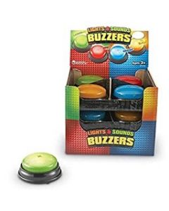 Lights & Sounds Answer Buzzers, Set of 12 in Display