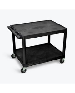 27"H AV Cart - Two Shelves, Electric