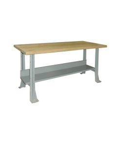 Hann M-2312 Multi Purpose Workbench With Maple Top and Steel Base 24 x 72