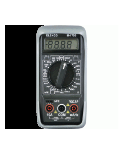 Elenco Multimeters 3 1/2 Digit Cap./ Freq./ Trans. w/ Grey Boot