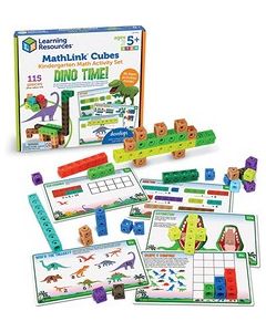 Mathlink® Cubes Kindergarten Math Activity Set: Dino Time!
