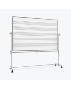 72"W x 48"H Mobile Music Whiteboard / Whiteboard