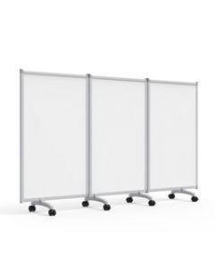 3-Panel Mobile Magnetic Whiteboard Room Divider