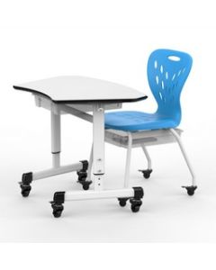 Stackable School Chair with Wheels and Storage