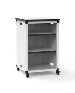 Modular Classroom Bookshelf - Narrow Module with Casters and Tabletop