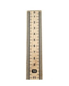 Meter Stick Single Sided Hardwood Metric Meter Stick with Vertical Reading and Zero Top - Eisco Labs