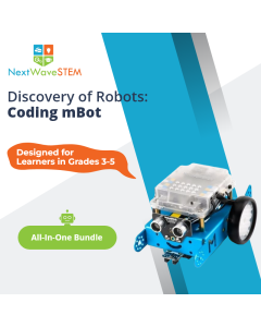 NextWaveSTEM | Discovery of Robots: Coding mBot | All-In-One Bundle | Designed for learners in Grades 3-5