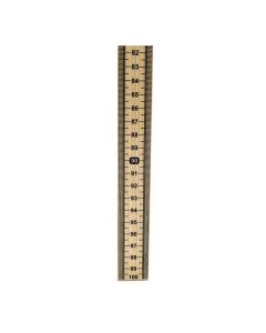 Meter Stick (Pack of 10) Single Sided Hardwood Metric Meter Stick with Vertical Reading and Zero Top - Eisco Labs
