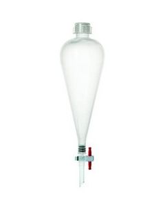 Separating Funnel, 250ml - Polypropylene - Polypropylene Stopcock, PTFE Plug - Leak-Proof Screw Cap - Eisco Labs