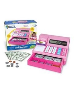 Pretend & Play® Calculator Cash Register in Pink