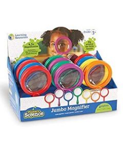 Primary Science®Jumbo Magnifiers, Set of 12 in Display (without stand)