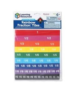 Soft Foam Magnetic Rainbow Fraction® Tiles 