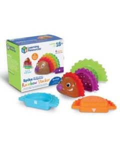 Spike the Fine Motor Hedgehog Rainbow Stackers