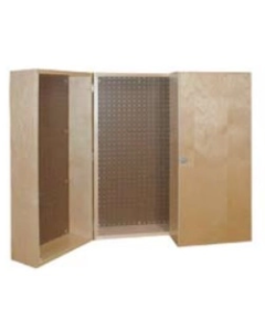 Hann TC-9 Wall Mounted Storage Cabinet With Pegboard Panels 12 x 28