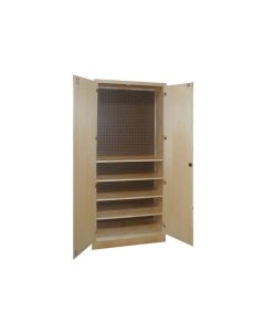 Hann TS-48W Tool Storage Cabinet With Pegboard and Four Shelves 18 x 36