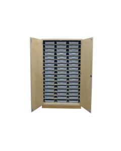 Hann TT-482284-51T Storage Cabinet With 51 Tote Trays 22 x 48