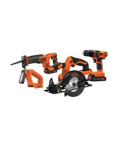 20V MAX DIY 4 Kit: Drill/Driver, Circular Saw, Reciprocating Saw and Work Light