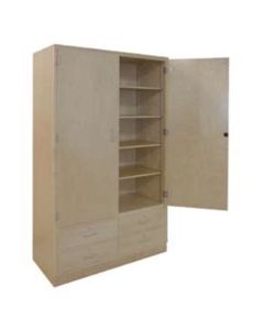 Hann TS-8 Two Door and Four Drawer General Storage Cabinet With Eight Shelves 22 x 48