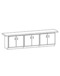 Hann WWB-8L Wall Workbench With 4 Doors 24 x 96-1-3/4"-Yes