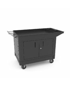 Industrial Work Cart with Locking Cabinet