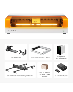 xTool S1 40W + IR All-in-one Kit-Purifier - White