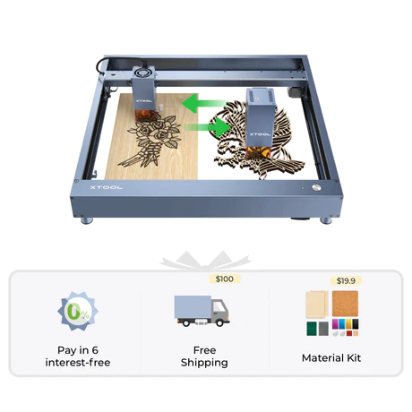 xTool D1 Pro 40W + 10W Laser Cutting Bundle