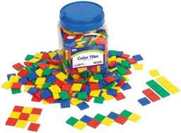 EAI Education Color Tiles: Plastic - Set of 400